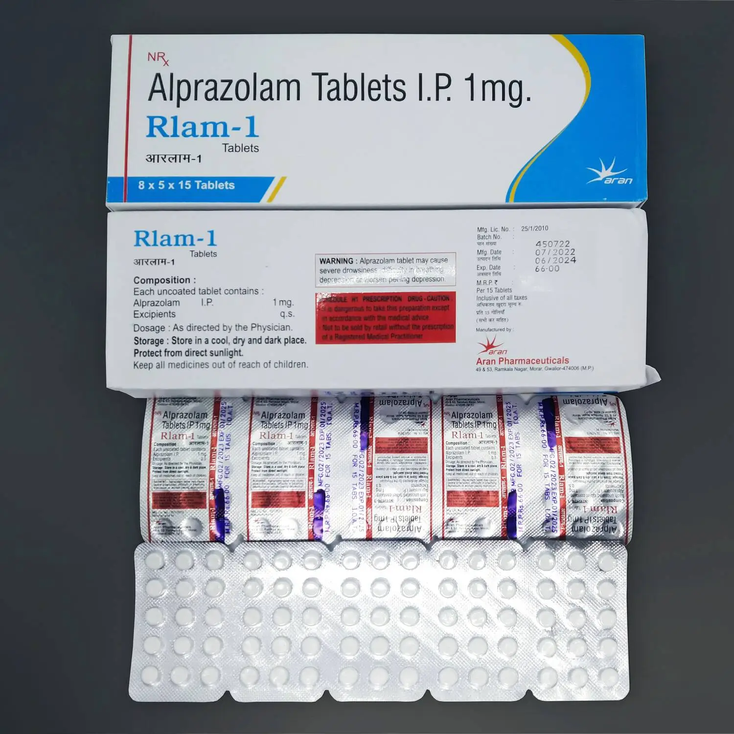 Rlam-1 Alprazolam Tablets 1mg Online